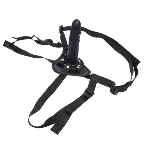 Faux Leather Lesbian Strap on Harness with Realistic Dildo Faux Leather Lesbian Strap on Harness with Realistic Dildo