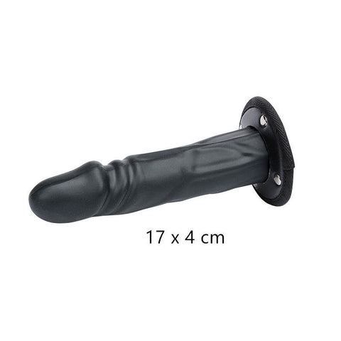 Faux Leather Lesbian Strap on Harness with Realistic Dildo Faux Leather Lesbian Strap on Harness with Realistic Dildo
