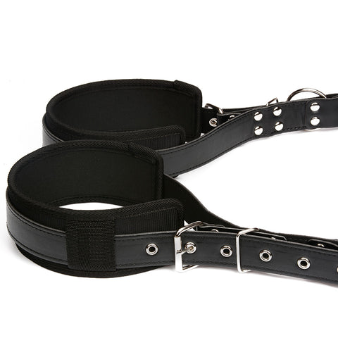 BDSM Bondage Leg Open & Wrist Cuff Restraint BDSM Bondage Leg Open & Wrist Cuff Restraint