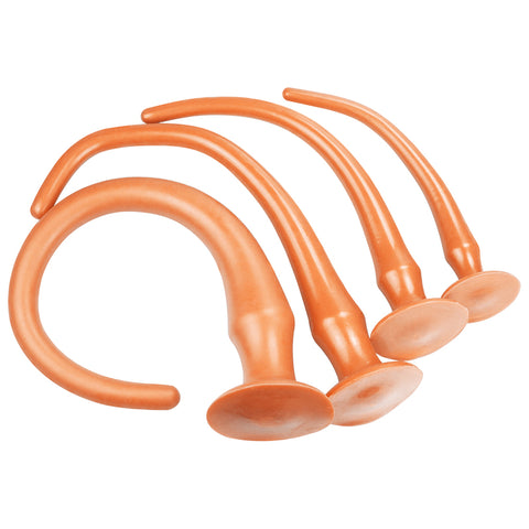 MD Dragon Whip Extremely Long Anal Snake Anal Plug - Silicone Colon Snake - Gold / 4 Size 30cm-60cm MD Dragon Whip Extremely Long Anal Snake Anal Plug - Silicone Colon Snake - Gold / 4 Size 30cm-60cm