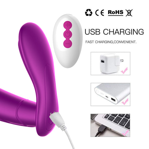 FOX DW Remote Control Wearable Vibrator - Magnetic Auto-Thrusting FOX DW Remote Control Wearable Vibrator - Magnetic Auto-Thrusting