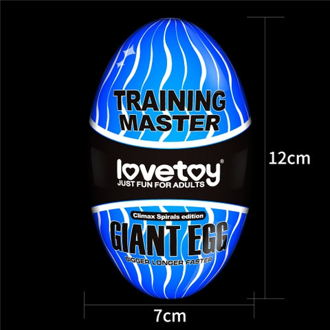 LOVETOY - Training Master Giant Egg Climax Spirals Edition Masturbator
