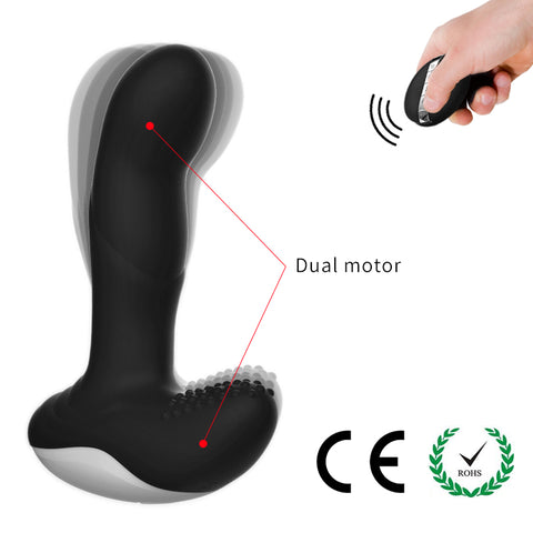 FOX P10 Remote Control Wiggle Motion Auto Heating Vibrating Prostate Massager FOX P10 Remote Control Wiggle Motion Auto Heating Vibrating Prostate Massager