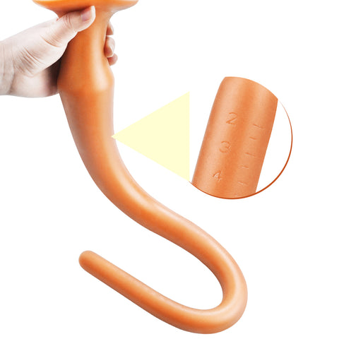 MD Dragon Whip Extremely Long Anal Snake Anal Plug - Silicone Colon Snake - Gold / 4 Size 30cm-60cm MD Dragon Whip Extremely Long Anal Snake Anal Plug - Silicone Colon Snake - Gold / 4 Size 30cm-60cm