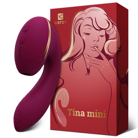 KISSTOY Tina mini Clitoral Suction & G-Spot Rabbit Vibrator - Purple