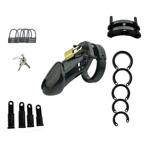 IMPRISON BIRD ABS Male Chastity Cage Penis Cage Kit 5 Rings Set / 5 Colors * 2 Size IMPRISON BIRD ABS Male Chastity Cage Penis Cage Kit 5 Rings Set / 5 Colors * 2 Size