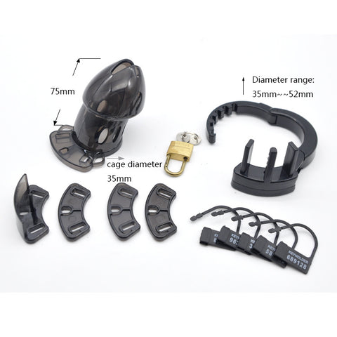 IMPRISON BIRD Delxue ABS Male Chastity Kit Cage Penis Cage Adjustable / 3 Colors IMPRISON BIRD Delxue ABS Male Chastity Kit Cage Penis Cage Adjustable / 3 Colors