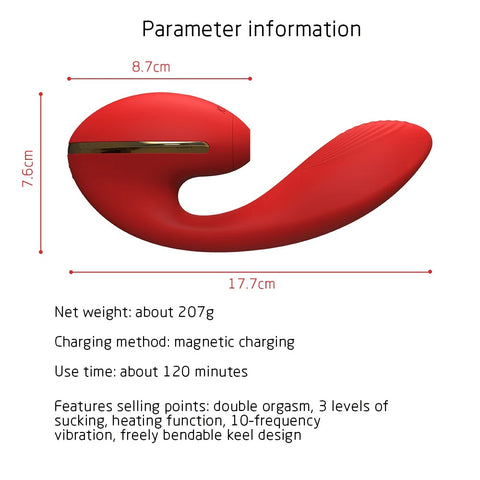 KISSTOY Tina Wearable Clitoral Suction & G-Spot Vibrator KISSTOY Tina Wearable Clitoral Suction & G-Spot Vibrator