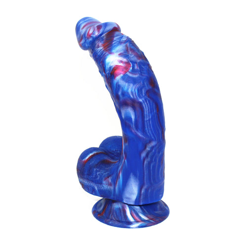 AIX Mix Blue Dildo with Suction Cup AIX Mix Blue Dildo with Suction Cup