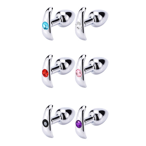 RY Crystal Jewelled Stainless Steel Anal Plug 3 Size in 1 Pack RY Crystal Jewelled Stainless Steel Anal Plug 3 Size in 1 Pack