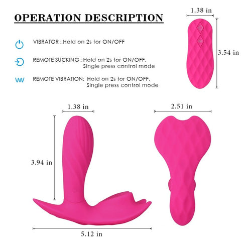Ailighter Wearable Remote Control Suction & G-Spot Vibrator