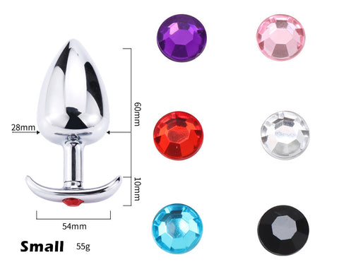 RY Crystal Jewelled Stainless Steel Anal Plug 3 Size in 1 Pack RY Crystal Jewelled Stainless Steel Anal Plug 3 Size in 1 Pack