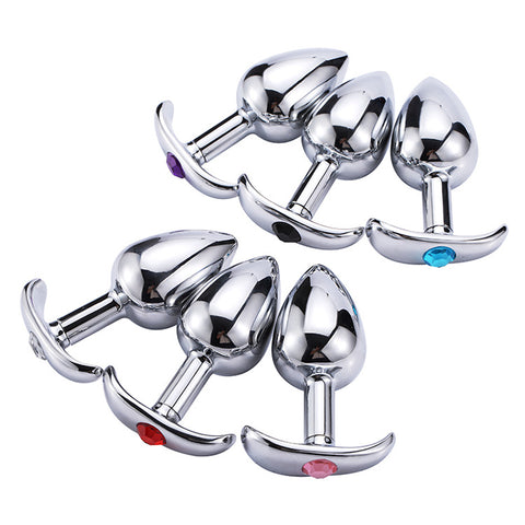 RY Crystal Jewelled Stainless Steel Anal Plug 3 Size in 1 Pack RY Crystal Jewelled Stainless Steel Anal Plug 3 Size in 1 Pack