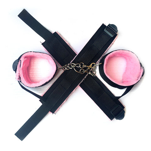 BDSM 11-Piece Beginner's Fetish Bondage Kit - Pink & Black Restraint Set BDSM 11-Piece Beginner's Fetish Bondage Kit - Pink & Black Restraint Set