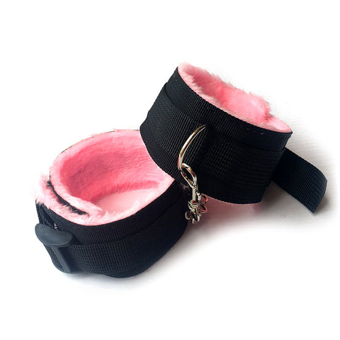 BDSM 11-Piece Beginner's Fetish Bondage Kit - Pink & Black Restraint Set BDSM 11-Piece Beginner's Fetish Bondage Kit - Pink & Black Restraint Set