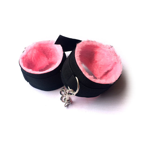 BDSM 11-Piece Beginner's Fetish Bondage Kit - Pink & Black Restraint Set BDSM 11-Piece Beginner's Fetish Bondage Kit - Pink & Black Restraint Set