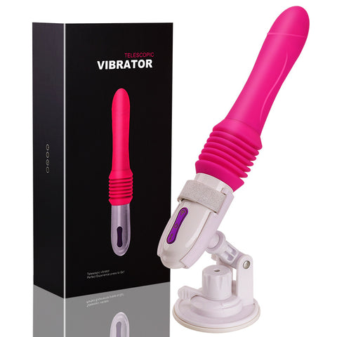 HC Automatic Telescopic Auto Thrusting Sex Machine / Vibrating Dildo