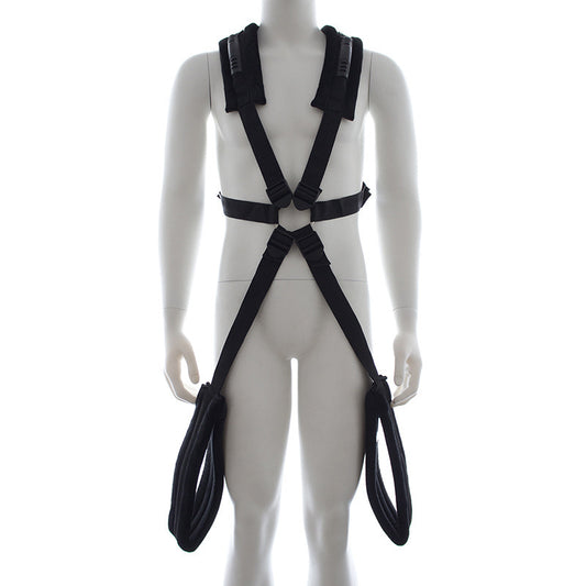 Erotic Bdsm Positioning Bondage Double Shoulder Sex Swing / Leg Opener