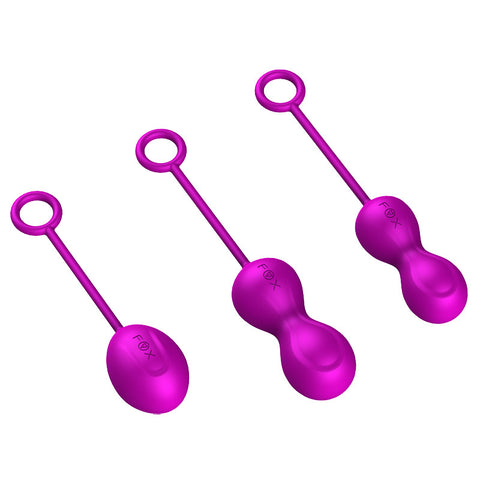 FOX M5 Duo Kegel Ben Wa Balls Pelvic Floor Exercise 3in1 Set FOX M5 Duo Kegel Ben Wa Balls Pelvic Floor Exercise 3in1 Set
