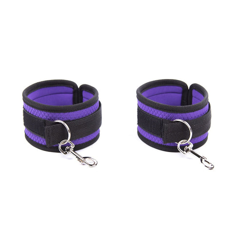 Under Bed Bondage Restraint Kit - Adjustable Handcuffs, Ankle & Wrist Cuffs with Spreader & Blindfold Under Bed Bondage Restraint Kit - Adjustable Handcuffs, Ankle & Wrist Cuffs with Spreader & Blindfold