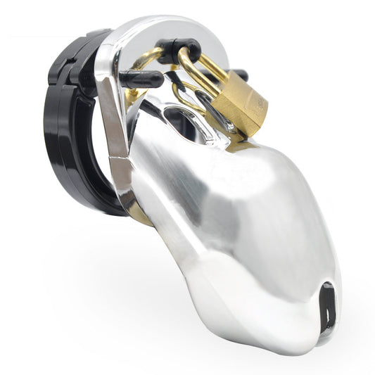 IMPRISON BIRD Adjustable Chastity Cage Kit - Fetish Penis Cage with 5 Rings