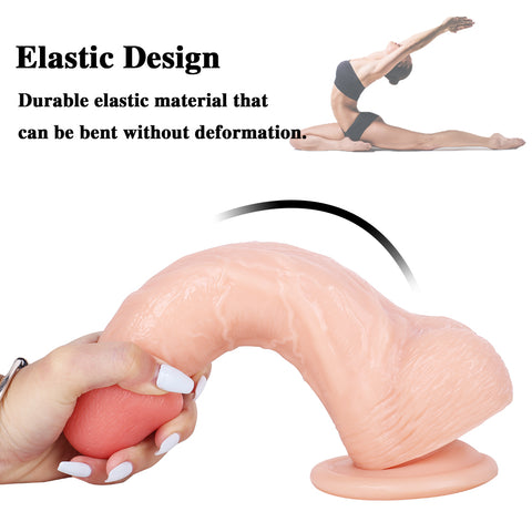 MD 9.84" Super Realistic Thick Dildo - Flesh MD 9.84" Super Realistic Thick Dildo - Flesh