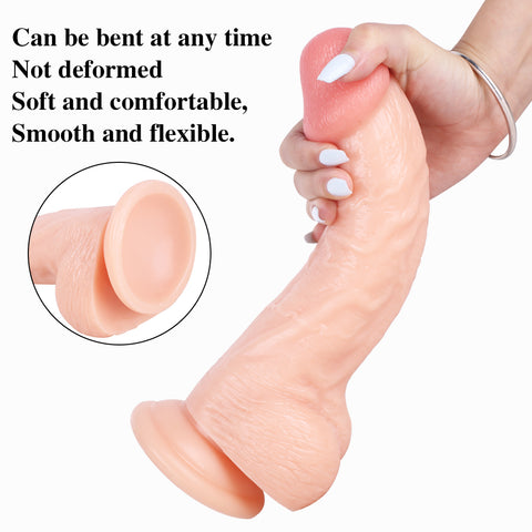 MD 9.84" Super Realistic Thick Dildo - Flesh MD 9.84" Super Realistic Thick Dildo - Flesh