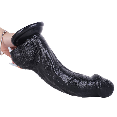 MD 9.84" Super Realistic Thick Dildo - Black MD 9.84" Super Realistic Thick Dildo - Black