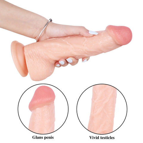 MD 9.84" Super Realistic Thick Dildo - Flesh MD 9.84" Super Realistic Thick Dildo - Flesh