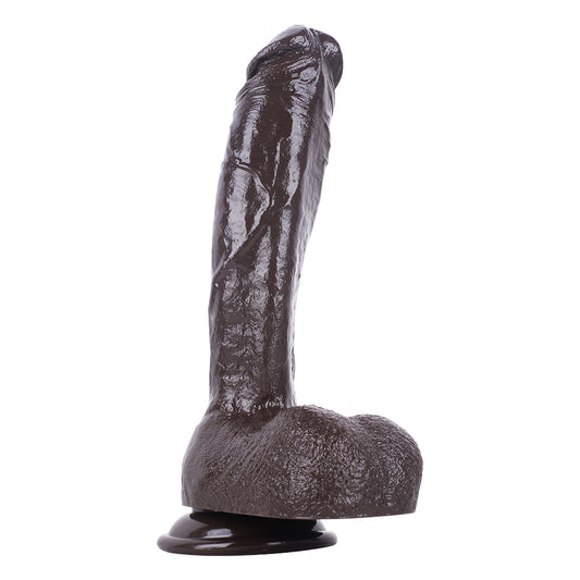 MD 10.23" XL Huge Realistic Dildo with Large Base - Coffee