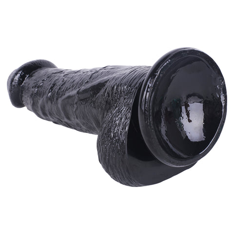 MD 9.84" Super Realistic Thick Dildo - Black MD 9.84" Super Realistic Thick Dildo - Black