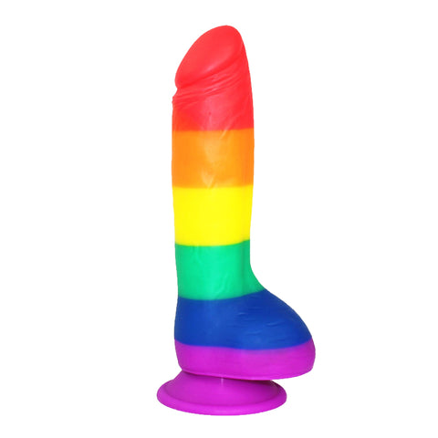 AIX 20.5cm Rainbow Realistic Dildo AIX 20.5cm Rainbow Realistic Dildo