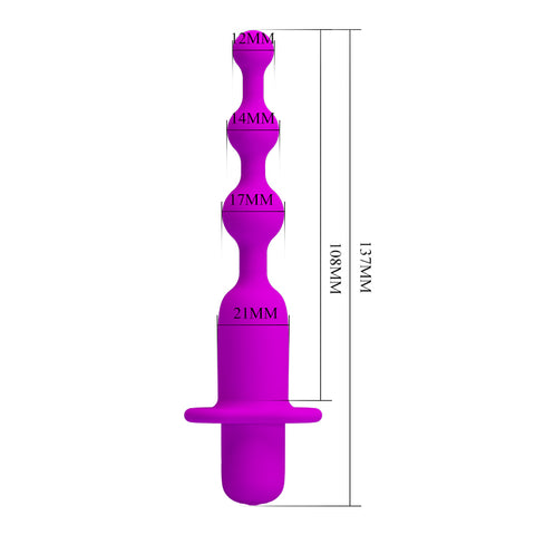 PRETTY LOVE Hermosa Vibrating Anal Beads / Butt Plug PRETTY LOVE Hermosa Vibrating Anal Beads / Butt Plug