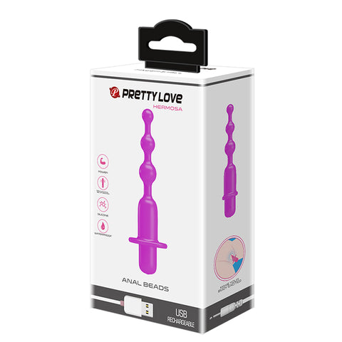 PRETTY LOVE Hermosa Vibrating Anal Beads / Butt Plug PRETTY LOVE Hermosa Vibrating Anal Beads / Butt Plug