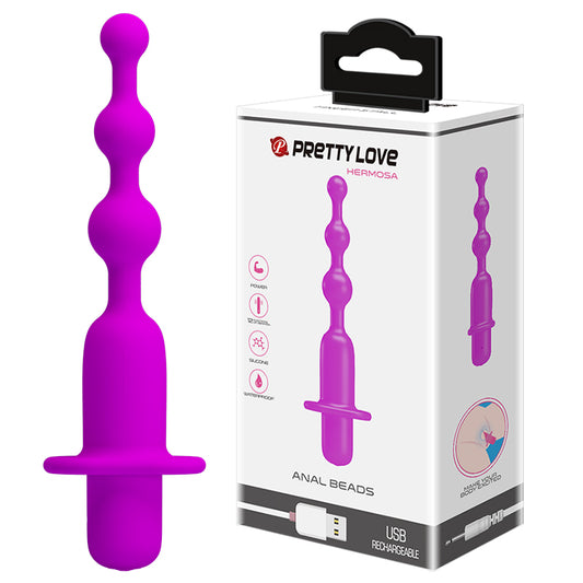 PRETTY LOVE Hermosa Vibrating Anal Beads / Butt Plug