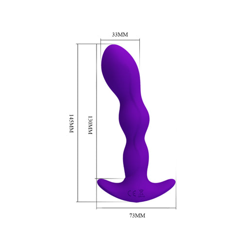 Pretty Love Yale Silicone Anal Vibrator - Purple Pretty Love Yale Silicone Anal Vibrator - Purple