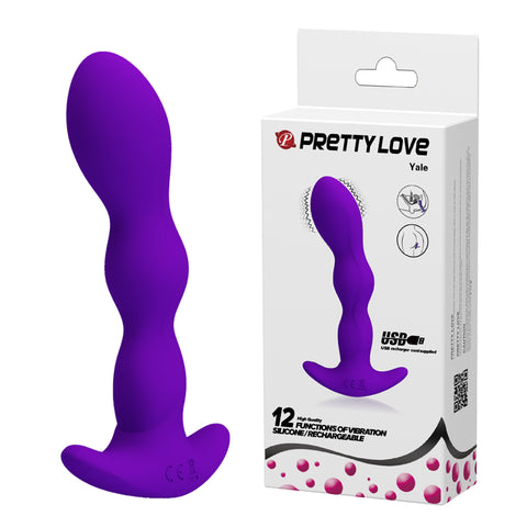 Pretty Love Yale Silicone Anal Vibrator - Purple Pretty Love Yale Silicone Anal Vibrator - Purple