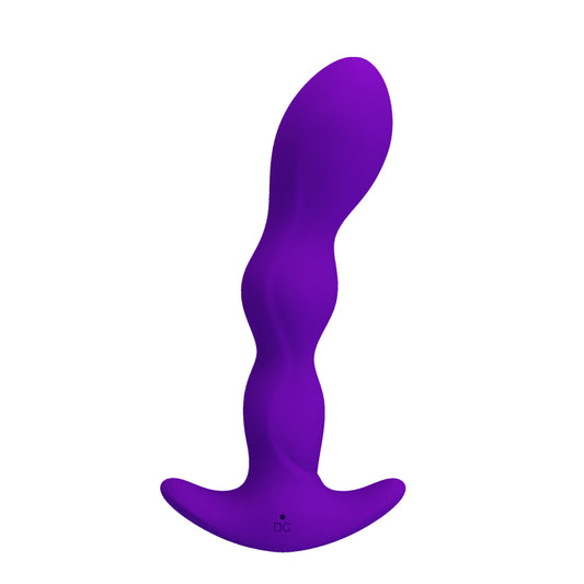 Pretty Love Yale Silicone Anal Vibrator - Purple