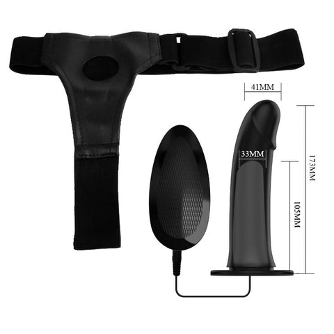 PRETTY LOVE Vito Strap-On Dildo Vibrator - Adjustable Harness for Couples PRETTY LOVE Vito Strap-On Dildo Vibrator - Adjustable Harness for Couples
