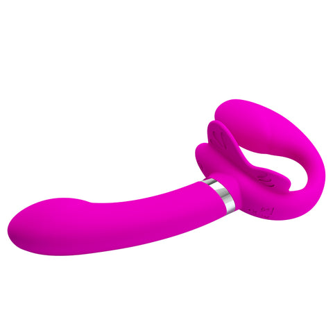 PRETTY LOVE Valerie Vibrating Strapless Strap-On Dildo