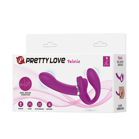 PRETTY LOVE Valerie Vibrating Strapless Strap-On Dildo - Hands-Free Pleasure PRETTY LOVE Valerie Vibrating Strapless Strap-On Dildo - Hands-Free Pleasure