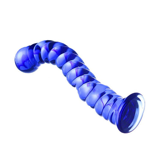 Blue Elves Crystal Glass Thread Beads Anal Plug Dildo