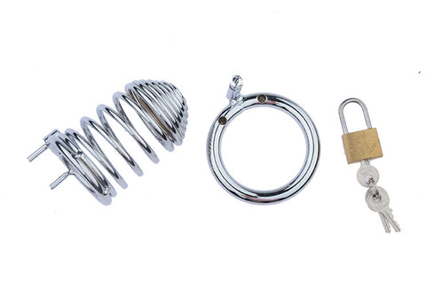 LHD BDSM Premium Stainless Steel Male Chastity Penis Cage / 3 Size LHD BDSM Premium Stainless Steel Male Chastity Penis Cage / 3 Size