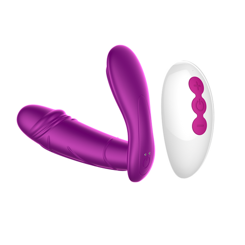 FOX DW Remote Control Wearable Vibrator - Magnetic Auto-Thrusting FOX DW Remote Control Wearable Vibrator - Magnetic Auto-Thrusting