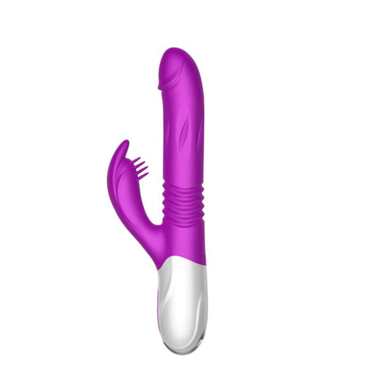 FOX T20 Rabbit Vibrator Thrusting Telestopic Auto-Swell Dildo