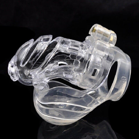 Prison Bird A390 BDSM Male Chastity Penis Cage Kit - Clear