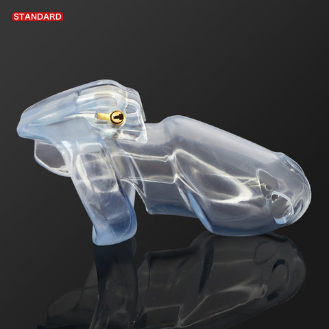 Imprison Bird A777 Male Chastity Device Penis Cage Kit- 4 Sizes with 4 Rings/Clear Imprison Bird A777 Male Chastity Device Penis Cage Kit- 4 Sizes with 4 Rings/Clear