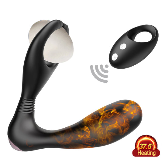 JRL Remote Control Auto-Heating Prostate Massager