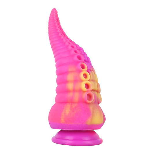 MD 8.86 inch Octopus Tentacles Silicone Fantasy Dildo / Anal Plug - Pink