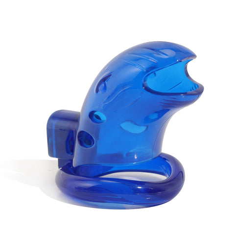 MD Bird Male Chastity Cage Penis Cage - Blue 3 Rings MD Bird Male Chastity Cage Penis Cage - Blue 3 Rings